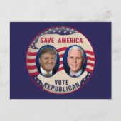 TRUMP PENCE 2016 POSTKARTE (Vorderseite)