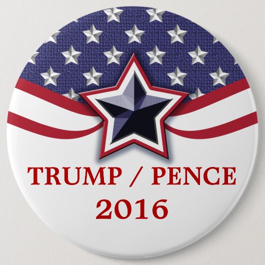 Trump Pence 2016 Präsidentschaftswahlkampagne Button (Vorderseite)