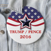 Trump Pence 2016 Präsidentschaftswahlkampagne Button (Beispiel)