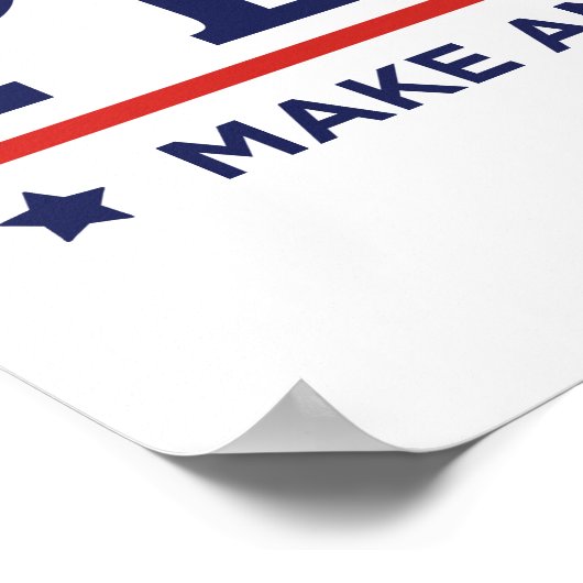 Trump Pence 2016 Wahlkampfposter Poster (Ecke)