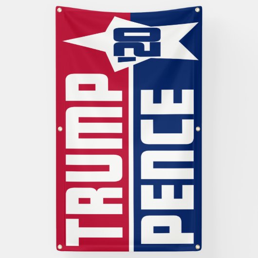 Trump/Pence 2020 Banner (Vertikal)