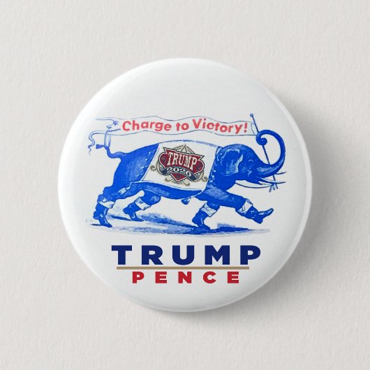 Trump Pence 2020 Button (Vorderseite)