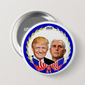 Trump Pence 2020 Button (Vorne & Hinten)