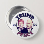 Trump Pence 2020 Button (Vorne & Hinten)