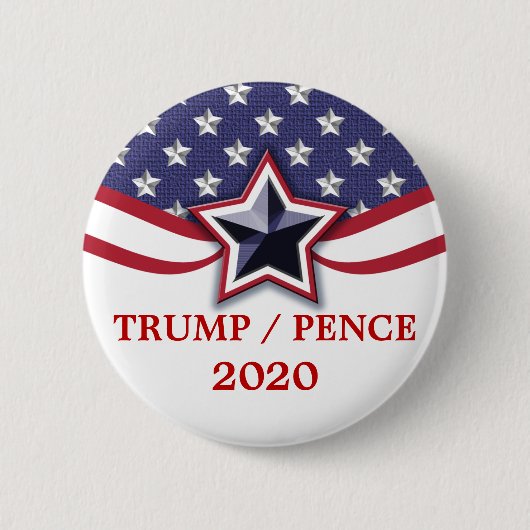 Trump Pence 2020 Präsidentschaftswahlkampagne Button (Vorderseite)