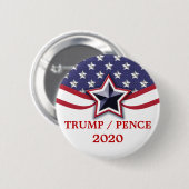 Trump Pence 2020 Präsidentschaftswahlkampagne Button (Vorne & Hinten)