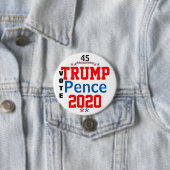 Trump Pence 2020 Red White Blue Button (Beispiel)