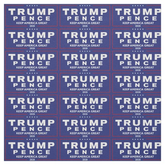 Trump & Pence Behielt America Great 2020, ZSSG Stoff (Muster)