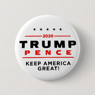 Trump Pence Behielt Amerika groß ! Button