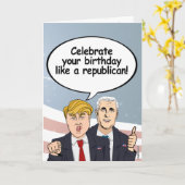 Trump Pence Birthday Card - Feiern Sie Ihren Gebur Karte (Gelbe Blume)