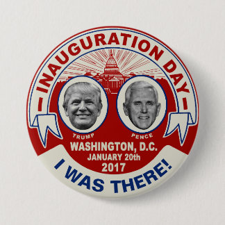Trump Pence Ich war dort Inaugurationstag-Souvenir Button