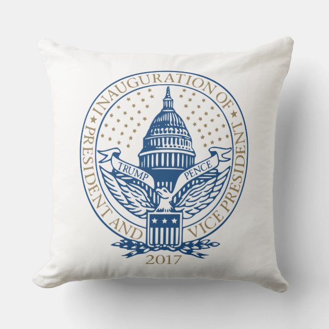 Trump Pence Präsident Einweihung des Logos Kissen (Vorderseite)