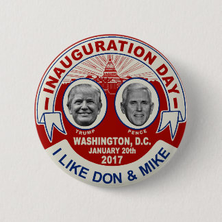 Trump Pence Retro-Stil-Andenken zum Amtseinführung Button
