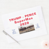 Trump Pence SuperMax 2020 Aufkleber (Umschlag)