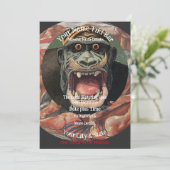 Trump Personalized Name Tiki Bar Your City State Einladung (Stehend Vorderseite)