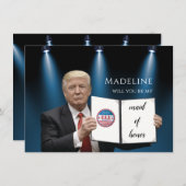 Trump Phantastische Trauzeugin Card (Vorne/Hinten)