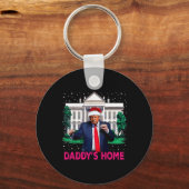 Trump Pink 2024 Nimm America Ck Daddys Zuhause Chr Schlüsselanhänger (Vorderseite)