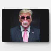 Trump Pink Bubble Gum Präsident 47 USA Fotoplatte (Vorderseite)