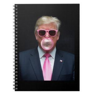 Trump Pink Bubble Gum Präsident 47 USA Notizblock