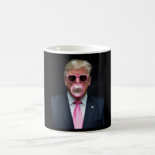 Trump Pink Kaugummi Präsident 47 USA Kaffeetasse