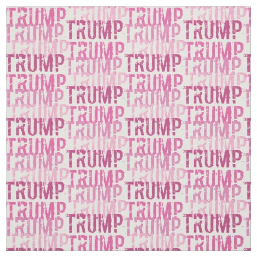 Trump Pink Typografie Fabric Stoff (Muster)