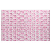 Trump Pink Typografie Fabric Stoff (Fat Quarter (45,7 x 55,9 cm))
