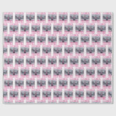 Trump Pink Wrapping Paper | Trump Santa Gift Wrap Geschenkpapier (Flach)