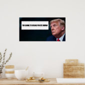 Trump-Plakat Poster (Küche)