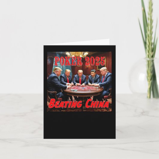 Trump-Poker 2025 Karte (Vorderseite)