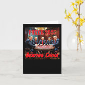 Trump-Poker 2025 Karte (Gelbe Blume)