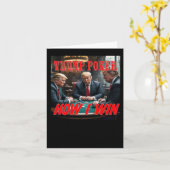 Trump-Poker Karte (Gelbe Blume)