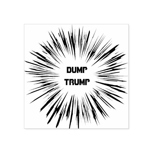 Trump - Politische hölzerne Briefmarke Gummistempel (Prägung)