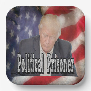 Trump Politischer Gefangener Pappteller