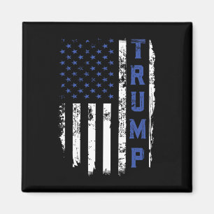 Trump Polizei Thin Blue Line Republikaner Polizist Magnet