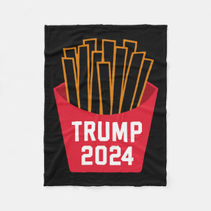 Trump Pommes Frites 2024 Trump 2024 Trump Fritten  Fleecedecke