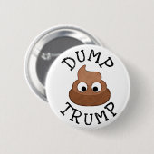 Trump Poopie Pile Humour Button (Vorne & Hinten)