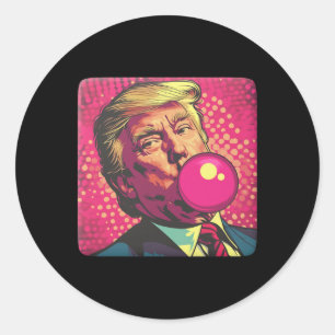 Trump-Pop 2024 Runder Aufkleber