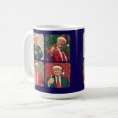 Trump Pop Art Christmas Mug Patriotic Holiday Kaffeetasse (Vorderseite Links)