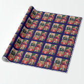 Trump Pop Art Christmas Wrapping Paper MAGA Geschenkpapier (Ungerollt)