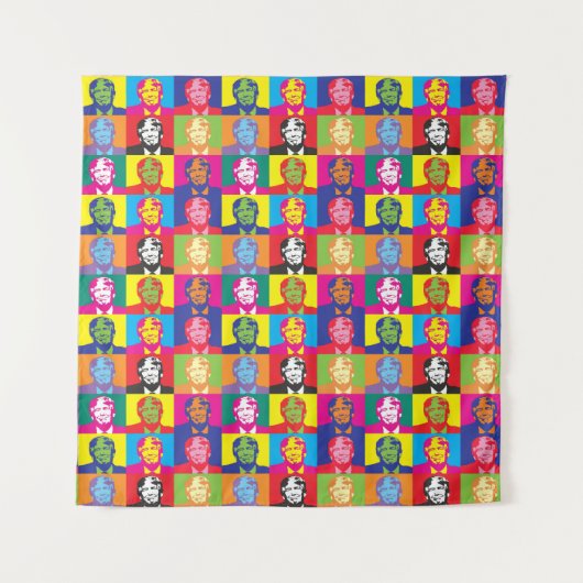 TRUMP POP ART TAPESTRY WANDTEPPICH (Vorderseite)
