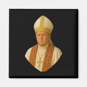 Trump Pope Graphic - Funny Political Design Magnet