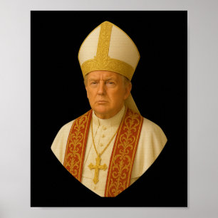 Trump Pope Graphic - Funny Political Design Poster