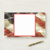 TRUMP POST-IT KLEBEZETTEL (Auf Schreibtisch)