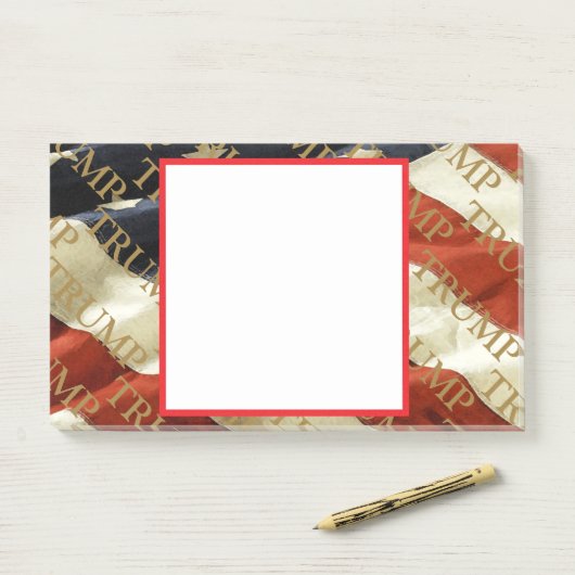 TRUMP POST-IT KLEBEZETTEL (Auf Schreibtisch)
