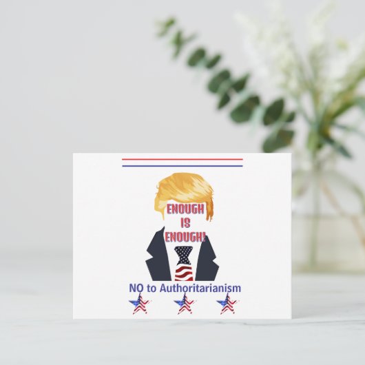 Trump Postcard im Weißen Haus Postkarte (Stehend Vorderseite)