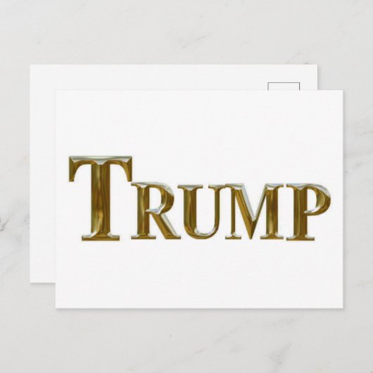 TRUMP POSTKARTE (Vorne/Hinten)