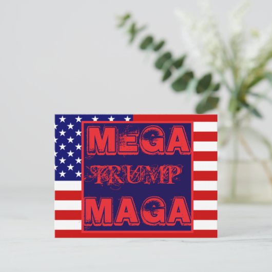 TRUMP POSTKARTE (Stehend Vorderseite)