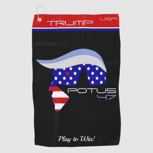 TRUMP POTUS47 Golf Handtuch (Vorderseite)