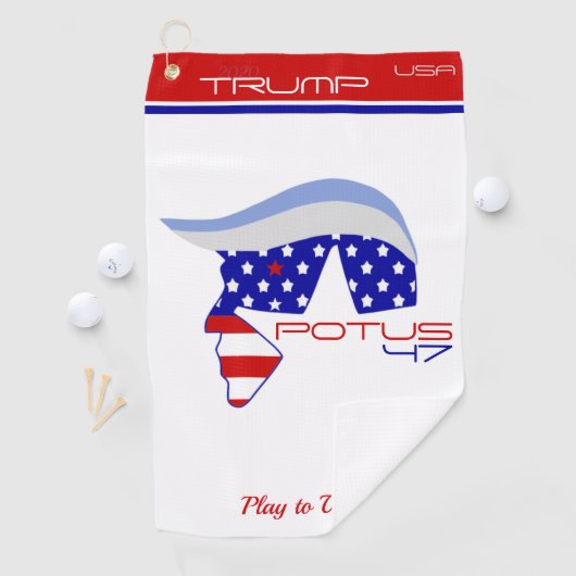 TRUMP POTUS47 Golf Towel Golfhandtuch (Insitu)