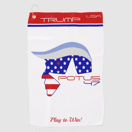 TRUMP POTUS47 Golf Towel Golfhandtuch (Vorderseite)